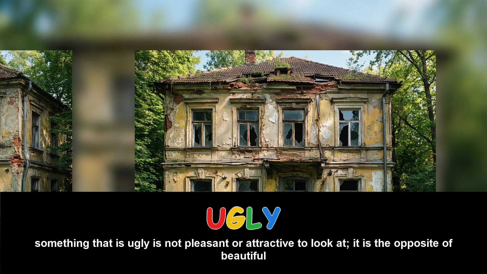 English Illustration for ugly